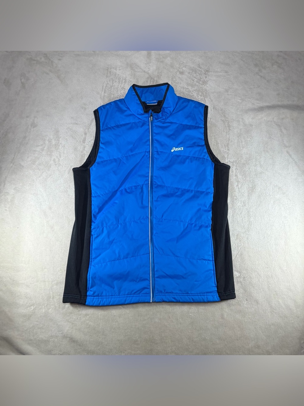 Asics Royal Blue and Black Puffer Vest